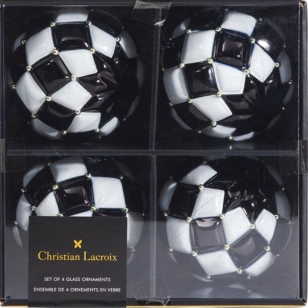 Christian Lacroix harlequin style ornaments